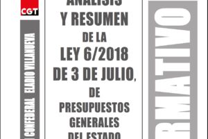 Boletín 158: Análisis y resumen de la Ley 6/2018 de 3 de julio, de Presupuestos Generales del Estado para el año 2018