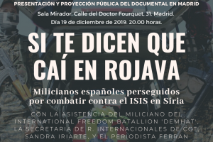 CGT presenta el documental sobre combatientes españoles internacionalistas en el Kurdistán “Si te dicen que caí en Rojava”