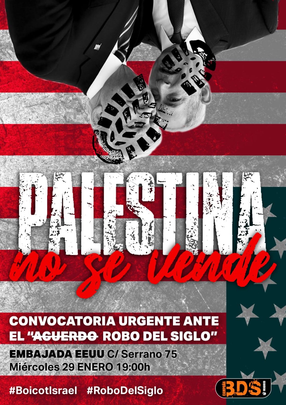 Por la Libertad del Pueblo Palestino, contra el acuerdo entre EEUU y el Estado Israel