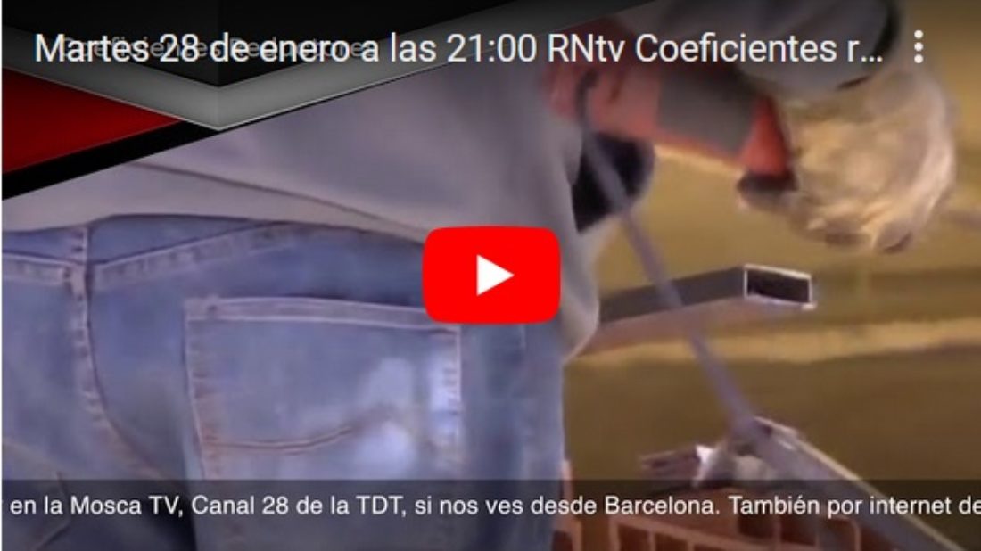 Martes 28 de enero a las 21:00 RNtv Coeficientes reductores