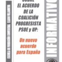 Boletín 163: Sobre el acuerdo de la coalición progresista PSOE y UP: Un nuevo acuerdo para España