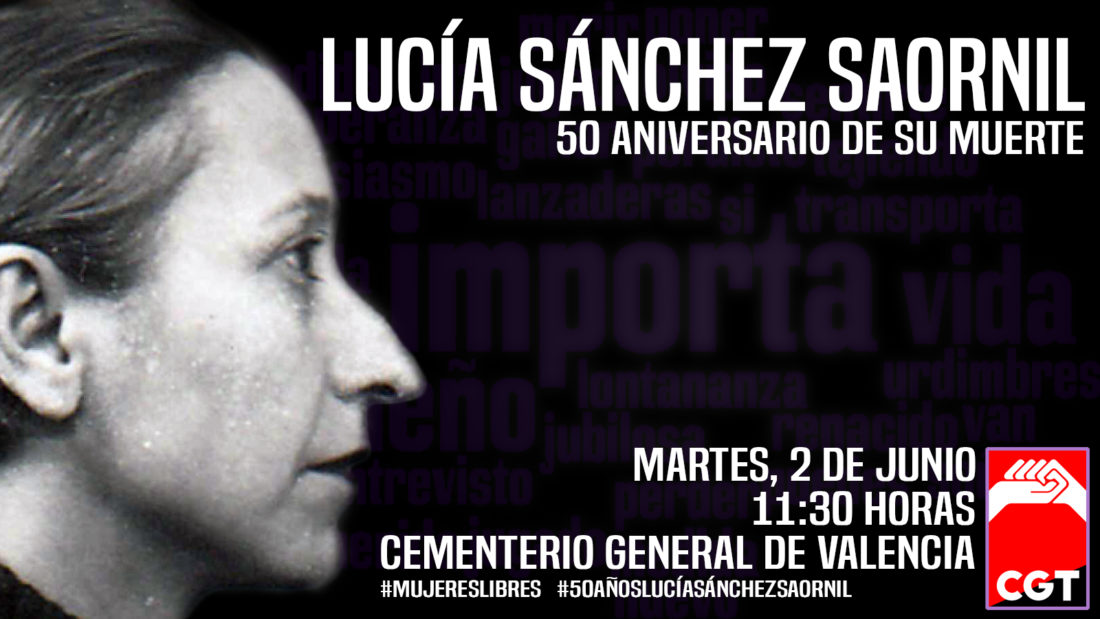 CGT homenajea a Lucía Sánchez Saornil