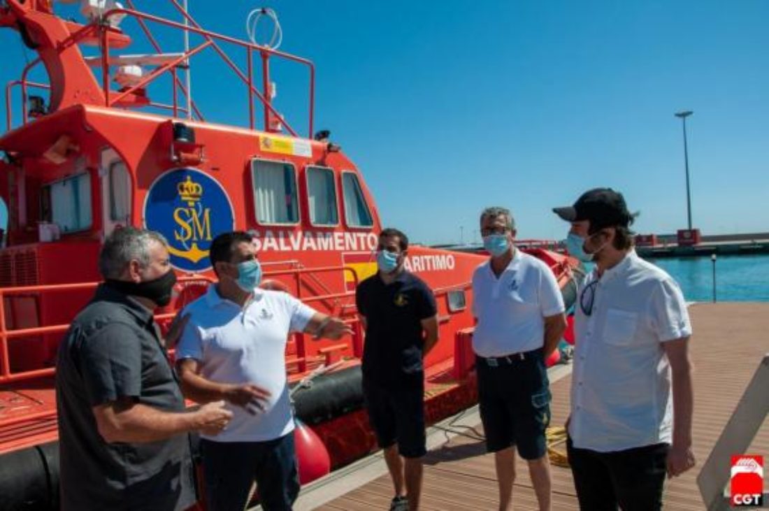 CGT explica una vez más al Gobierno español la urgente necesidad de reforzar y proteger el servicio de Salvamento Marítimo