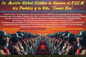 Por el fin de la guerra contra el EZLN y las comunidades zapatistas