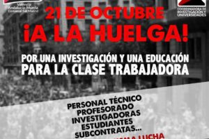 21 de octubre: huelga en la universidad y la investigación