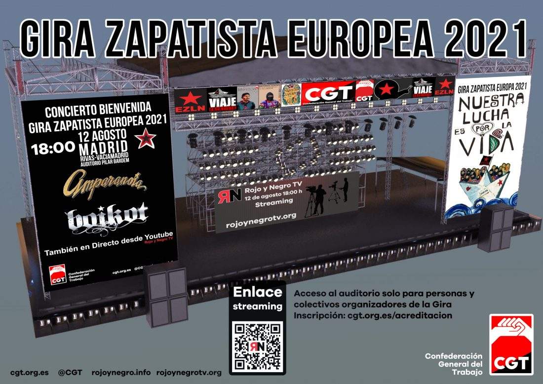 Concierto bienvenida Gira Zapatista Europea 2021