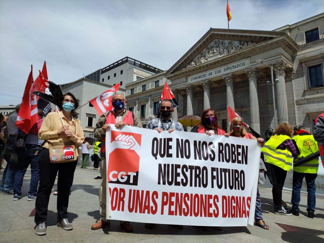 CGT considera que el acuerdo alcanzado para la reforma de las pensiones es un nuevo ataque contra el Sistema Público de Pensiones y las clases populares