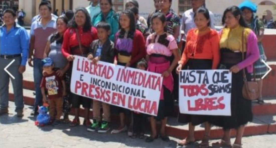 Libertad inmediata para los presos en lucha de Eloxochitlán de Flores Magón y a Fidencio Aldama en México