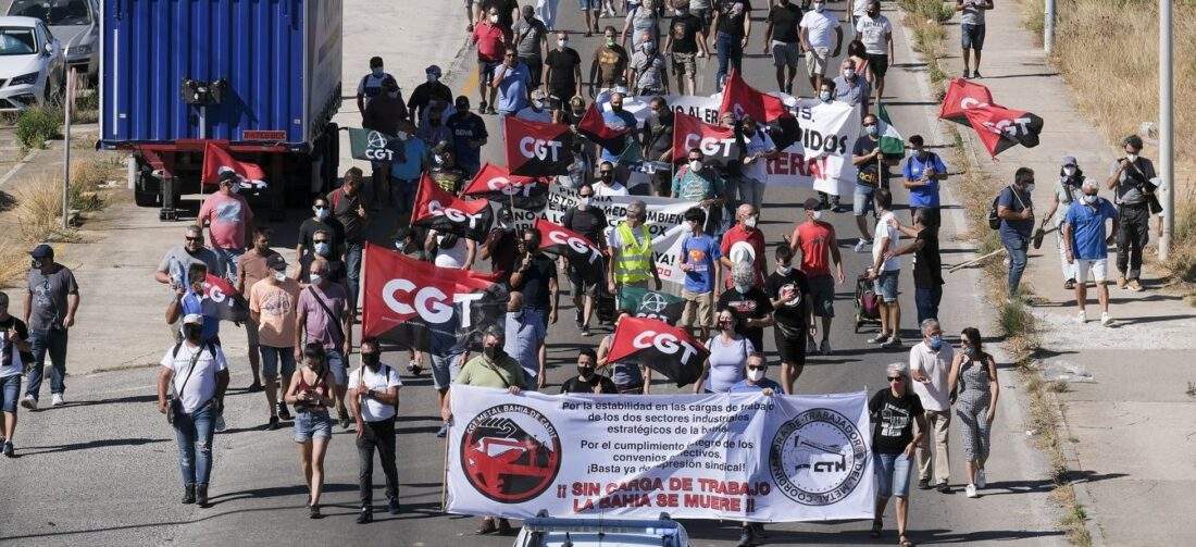 CGT realiza un llamamiento a la sociedad para que respalde y participe en las movilizaciones de apoyo a los trabajadores del Metal en Cádiz