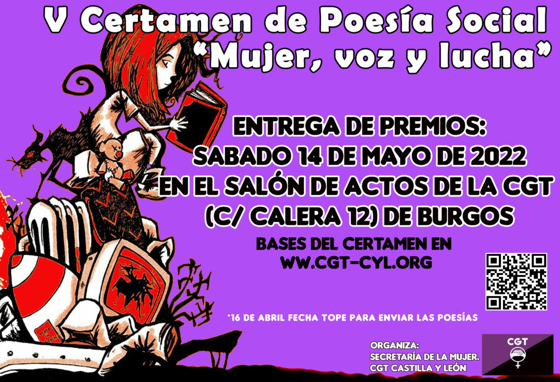 V Certamen de Poesía Social Mujer, Voz y Lucha, de Castilla y León