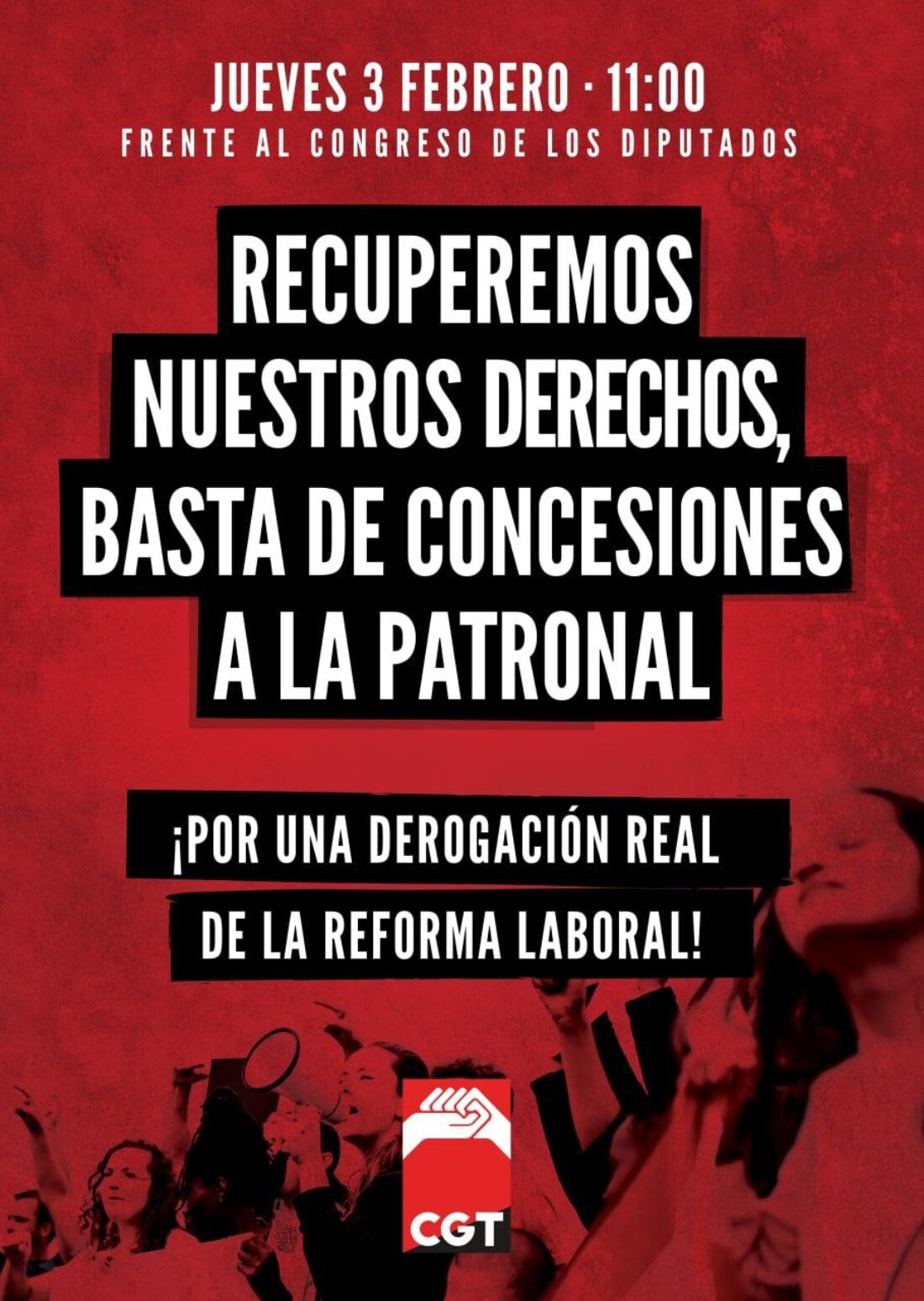 CGT anuncia un ciclo de movilizaciones por una “derogación real” de la Reforma Laboral