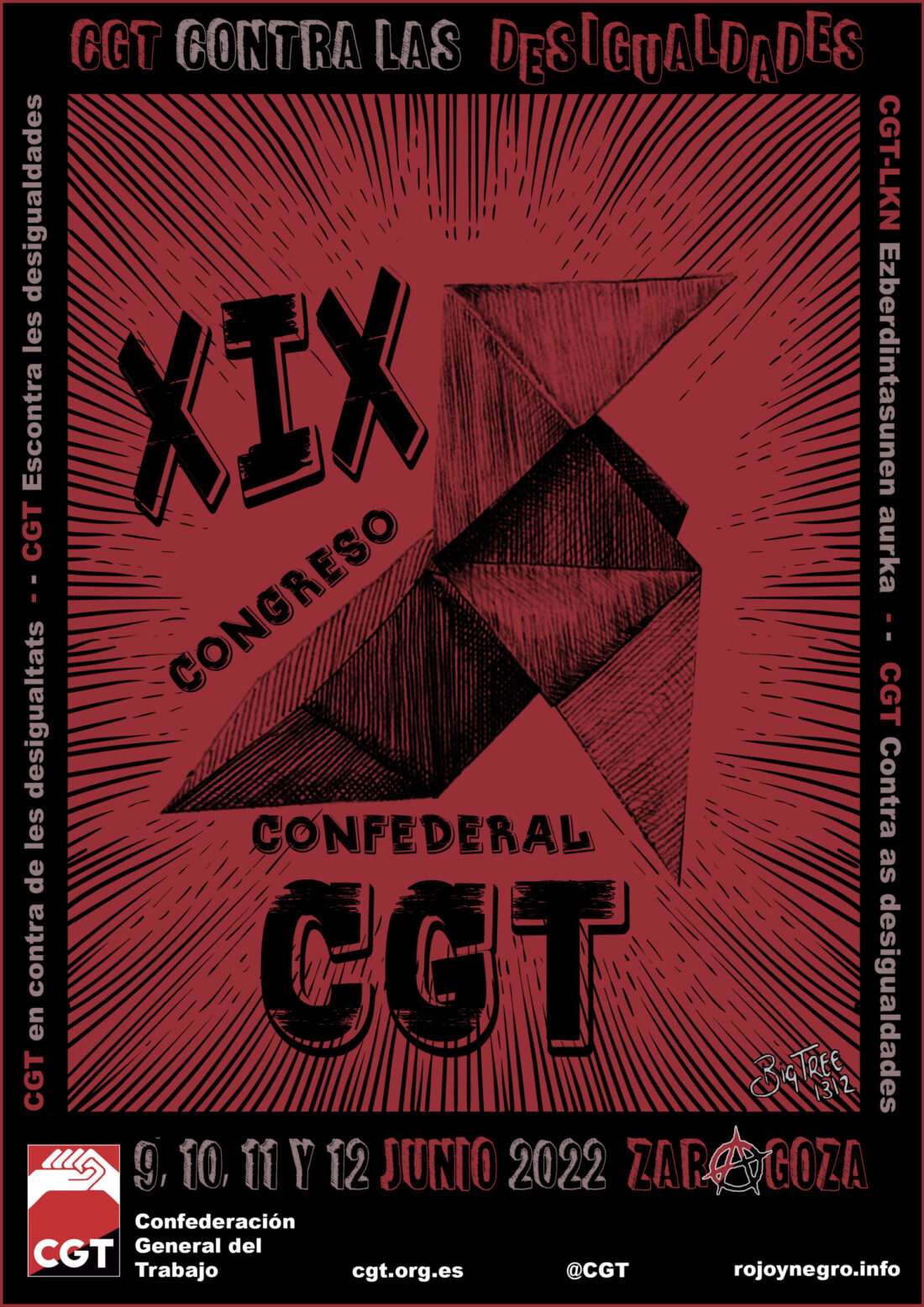 CGT anuncia la celebración de su XIX Congreso Ordinario, máximo órgano de decisión de la organización anarcosindicalista