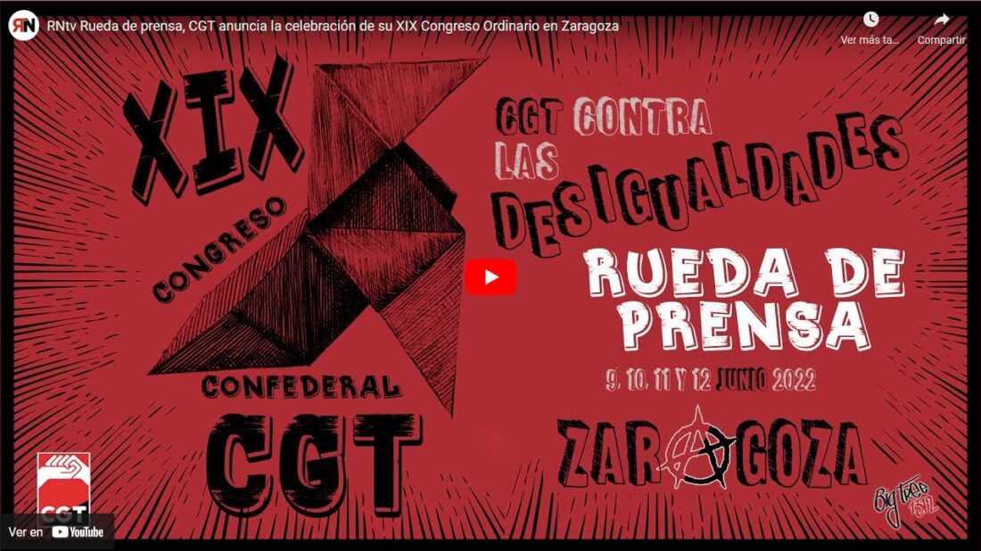 Rueda de prensa XIX Congreso de la CGT