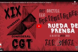 Rueda de prensa XIX Congreso de la CGT