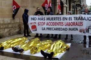 CGT exige al Estado medidas reales contra la violencia hacia la clase trabajadora y realiza un llamamiento a la sociedad para concienciarse del aumento de muertes en el trabajo