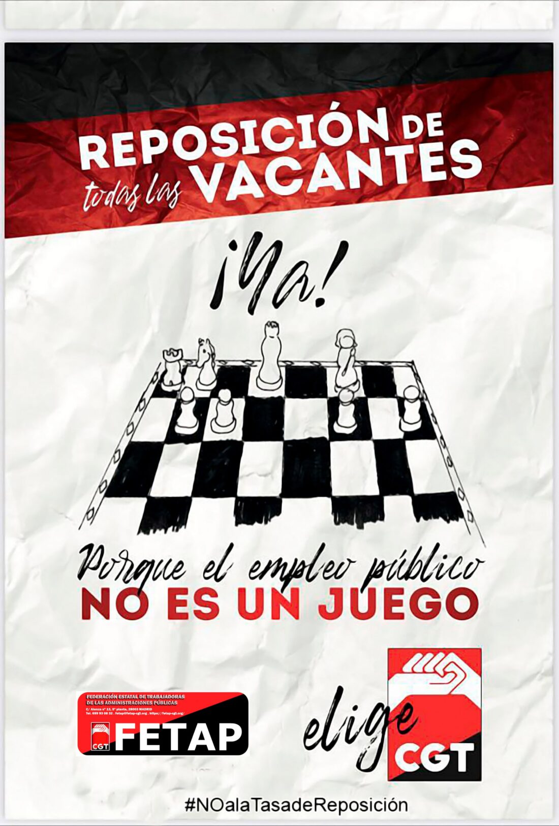 Campaña por la desaparición de las tasas de reposición en todas las administraciones