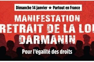 14E, Francia: Movilización nacional contra la Ley Darmanin