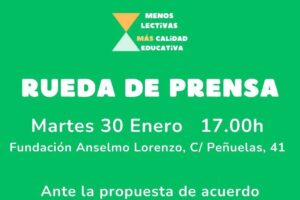 Huelga enseñanza en Madrid: “Por la vuelta a las 18/23 horas lectivas, por la recuperación de nuestros derechos y por la pública».