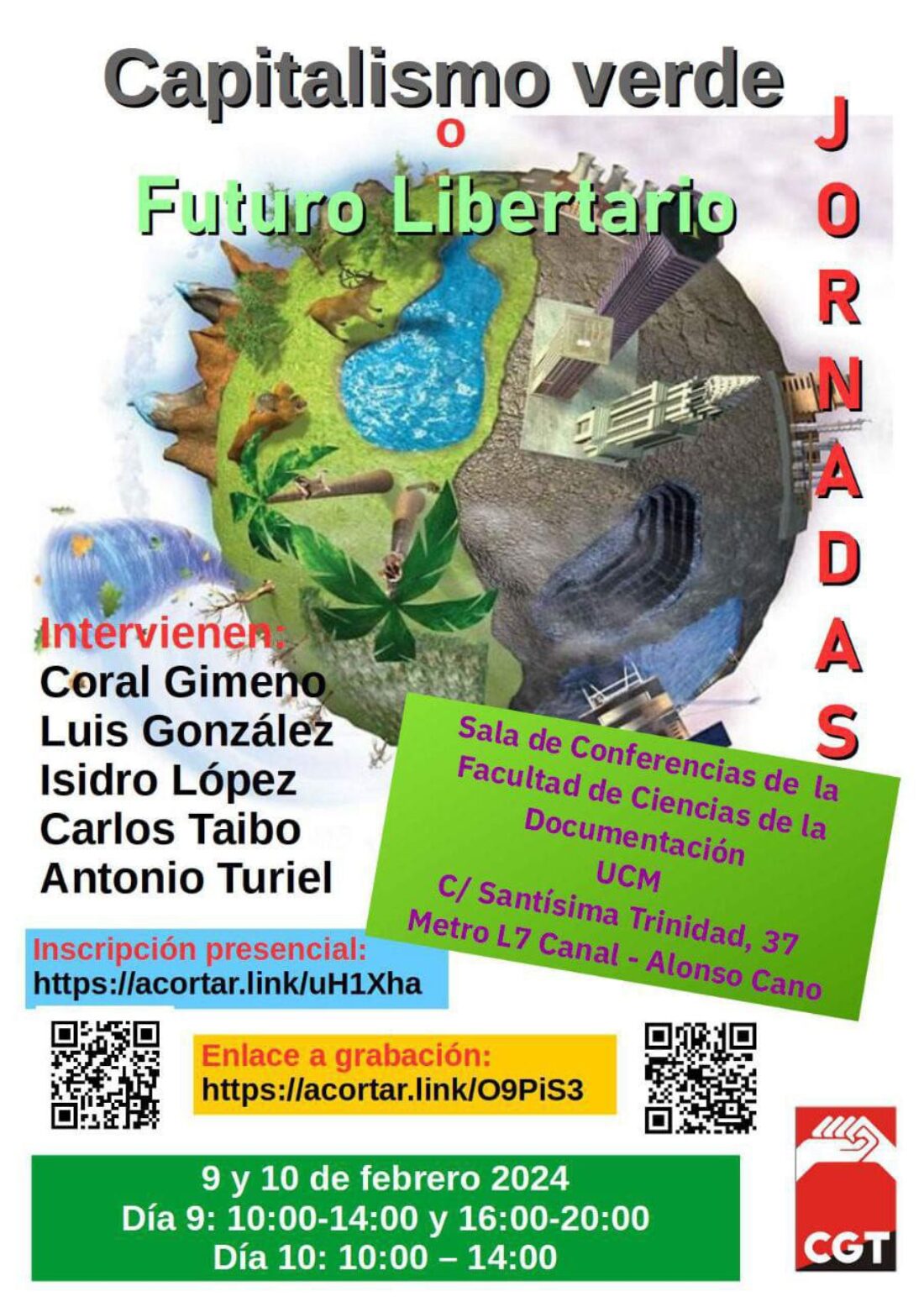 Jornadas: Capitalismo Verde o Libertario