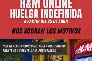 CGT H&M Customer comienza huelga indefinida a partir del 25 de abril