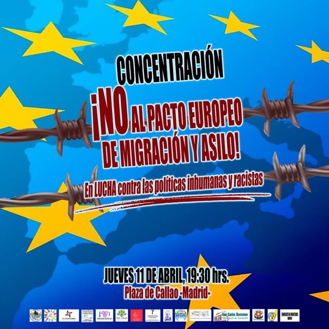 La sociedad civil grita NO al Pacto europeo de migraciones y asilo