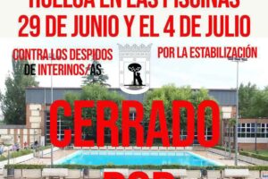 Las trabajadoras de las piscinas municipales de Madrid irán a la huelga los días 29 de junio y 4 de julio.