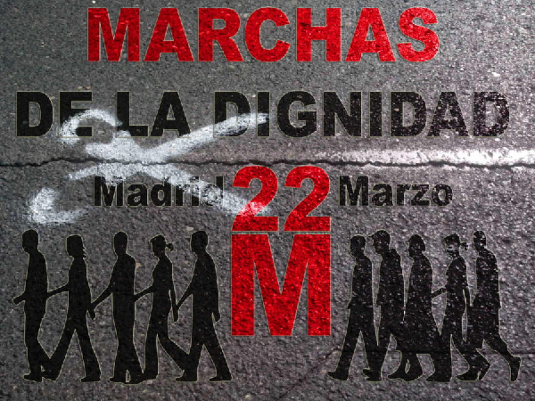 La CGT  se implica en las marchas por la dignidad