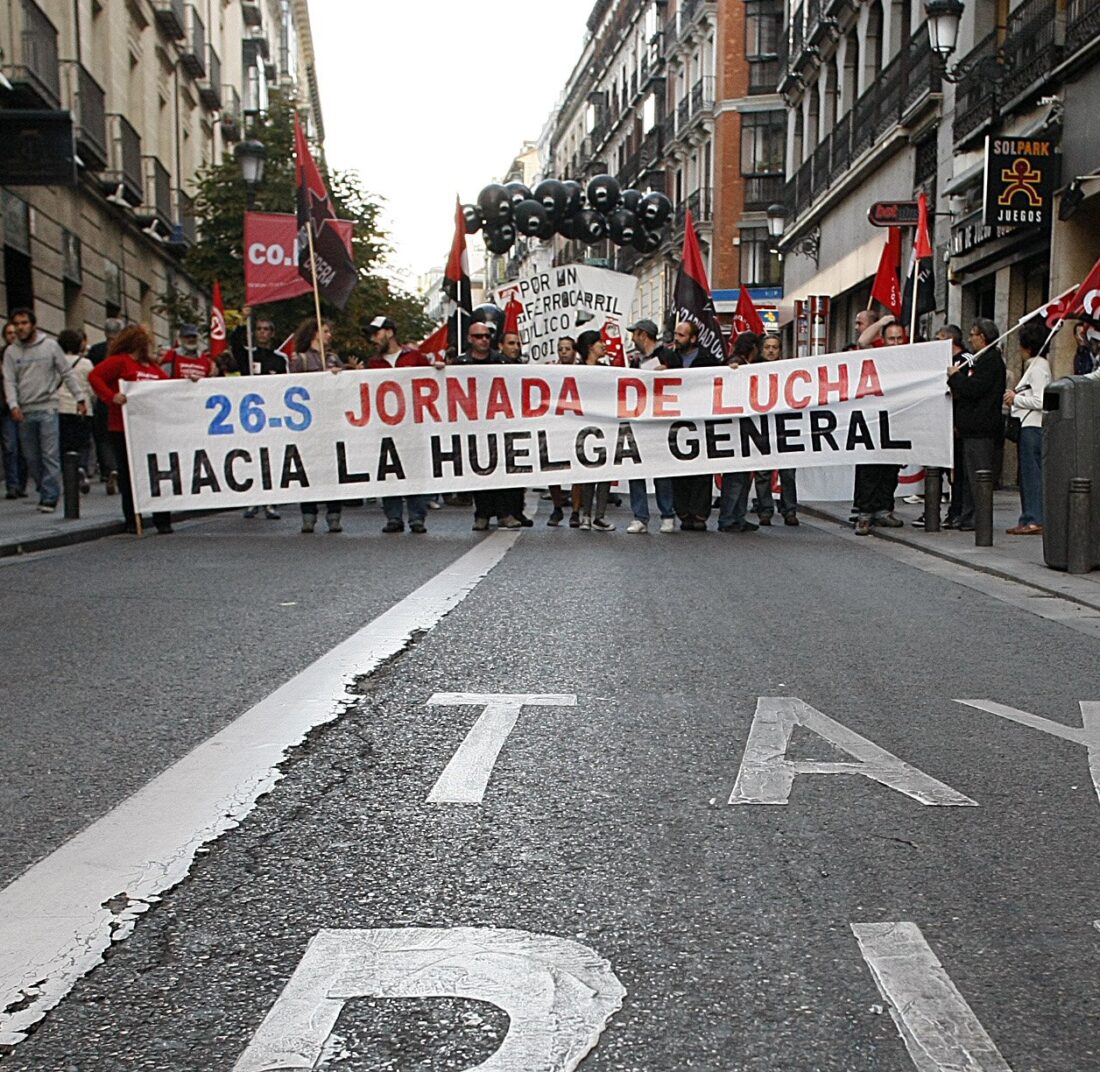 Movilizacion de la CGT Málaga durante todo el mes como preparación de la Huelga General del 31-O