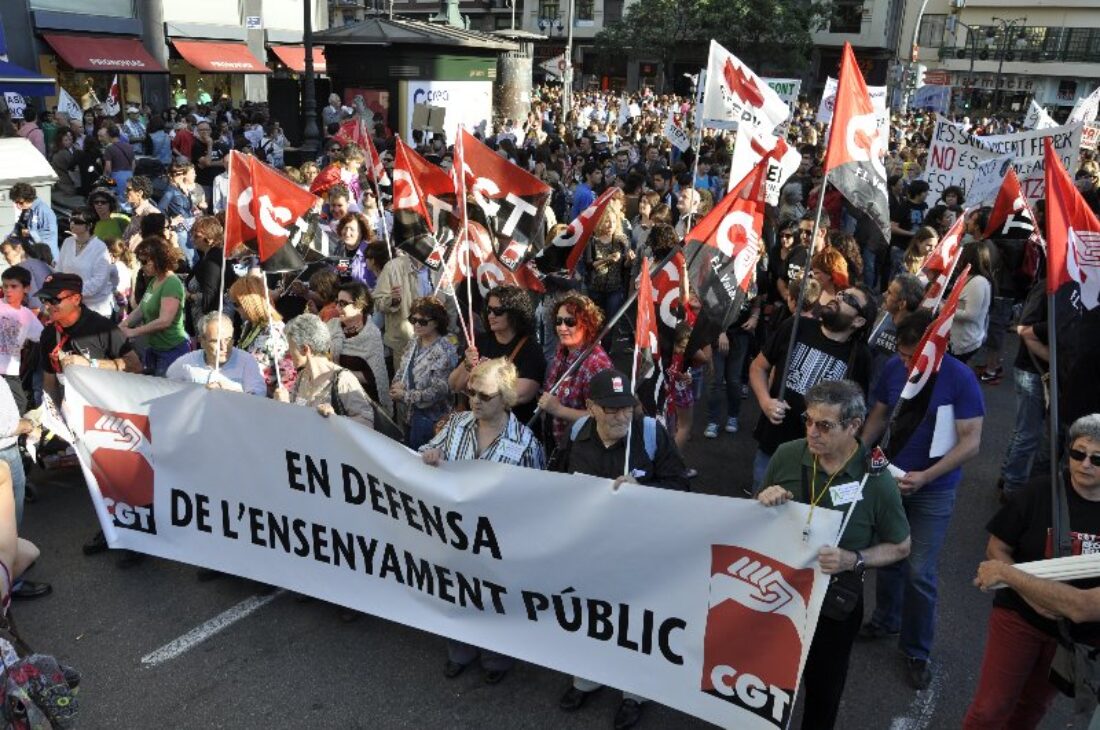 Valoración de CGT Enseñanza de la Huelga del 9 de mayo 2013