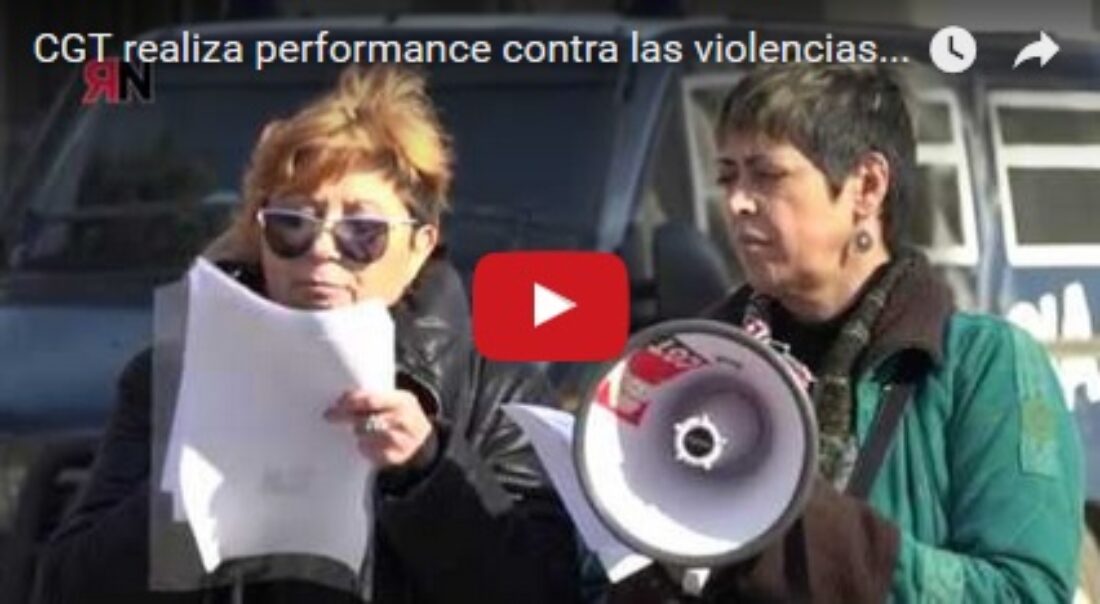 Vídeo: CGT realiza performance contra las violencias machistas frente al Ministerio de Sanidad