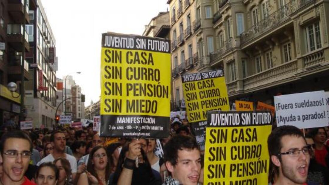 CGT en apoyo de la movilizaciones de la Juventud sin Futuro