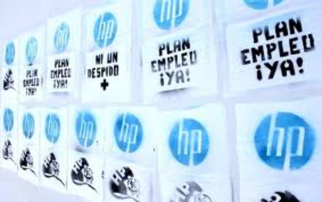 Zaragoza. Manifestación de trabajadorxs de HP: Por un empleo estable y con derechos