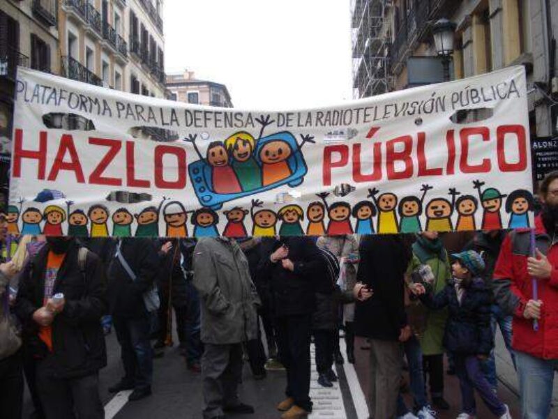 Manifestación en defensa de Telemadrid y contra el ERE en su primer aniversario - Imagen-6