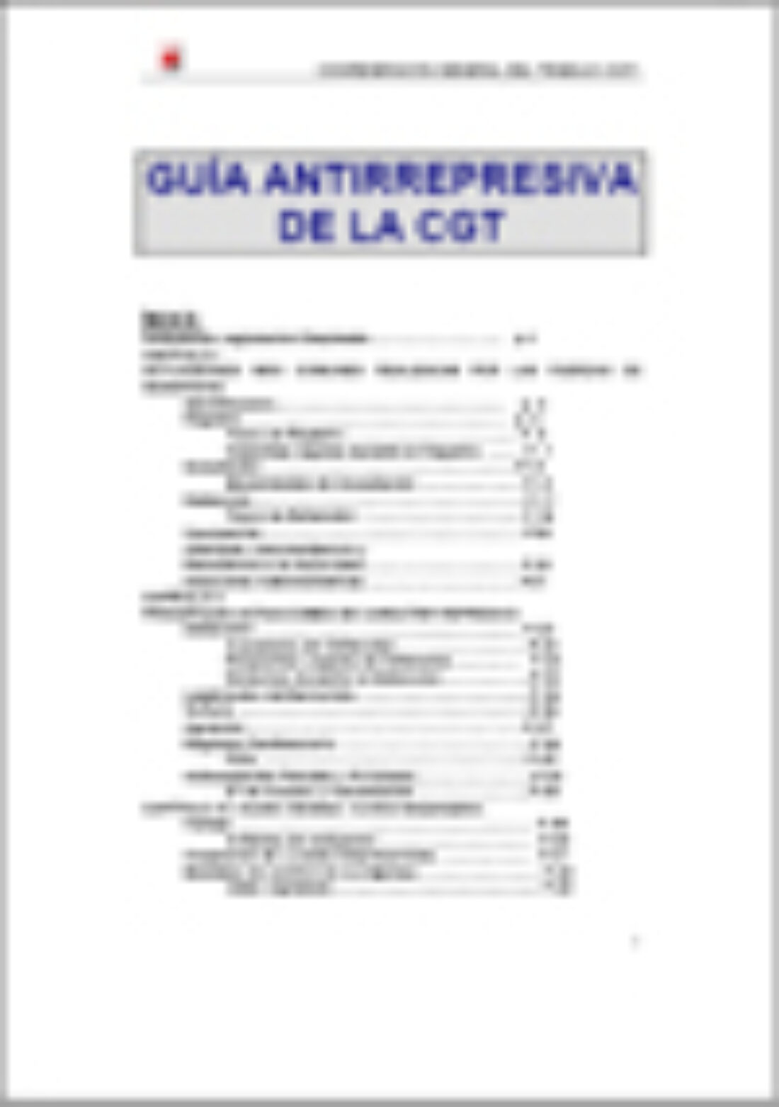 Guía Antirepresiva de la CGT (Ed. 2007)