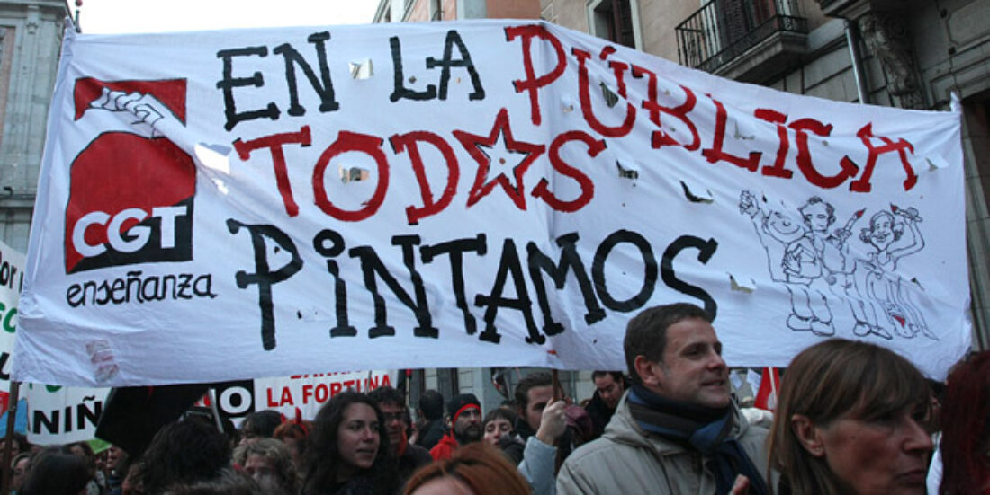 Celebrada la manifestación por una educación pública y social