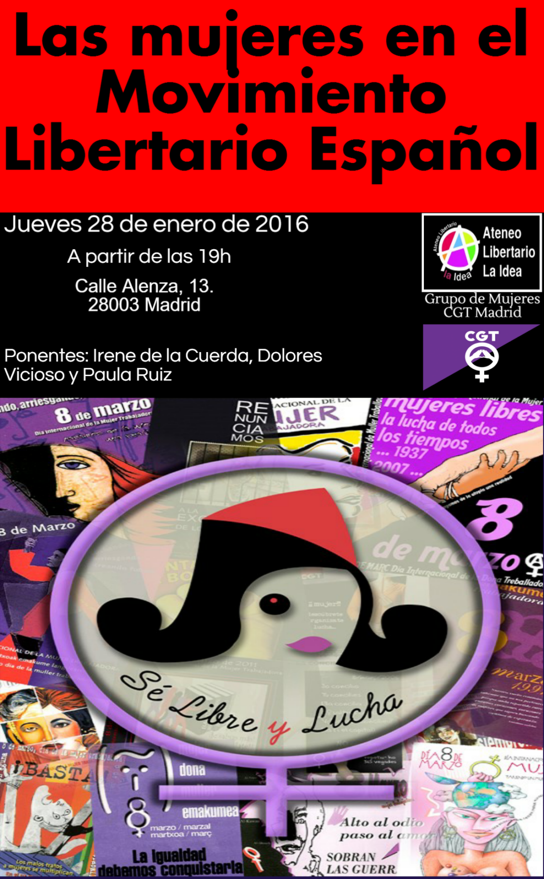 «Las Mujeres en el Movimiento Libertario» 28 de enero a las 7