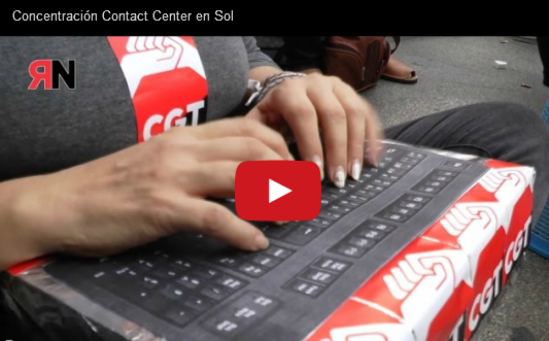 Vídeo: Concentración Contact Center en Sol