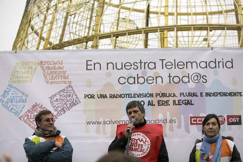 Manifestación en defensa de Telemadrid y contra el ERE en su primer aniversario - Imagen-14