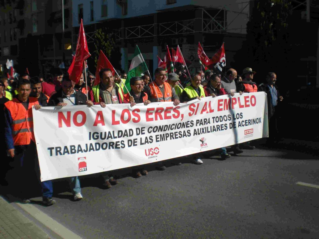 El Campo de Gibraltar en lucha : CGT ante el ERTE de Acerinox