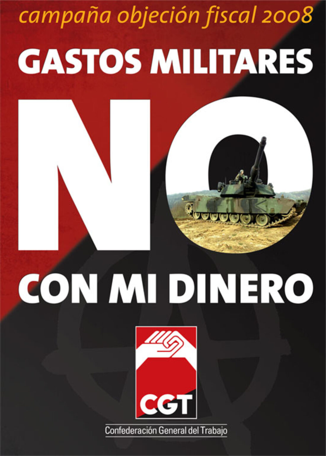 Campaña CGT Objección Fiscal al gasto militar 2008