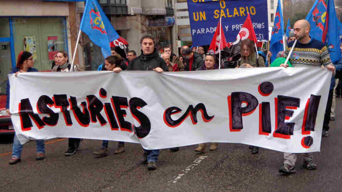 Marcha contra el paro, la corrupción, los recortes y la represión en Avilés