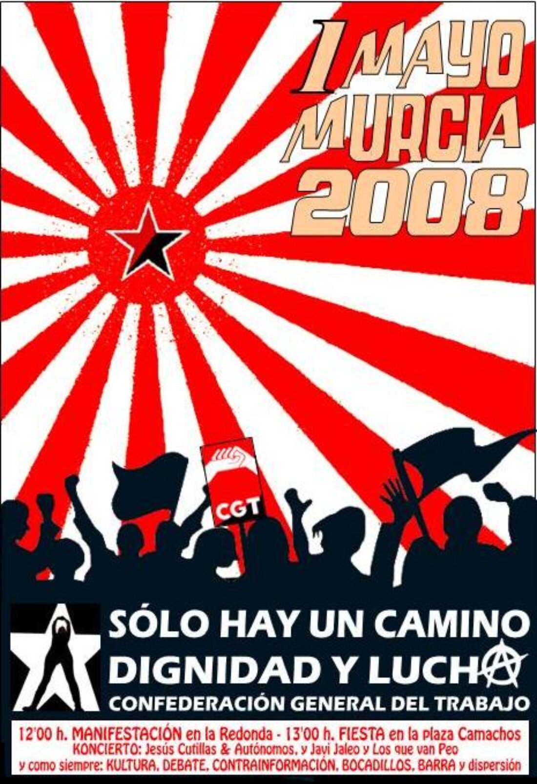 Cartel 1 mayo 2008 CGT (Murcia)