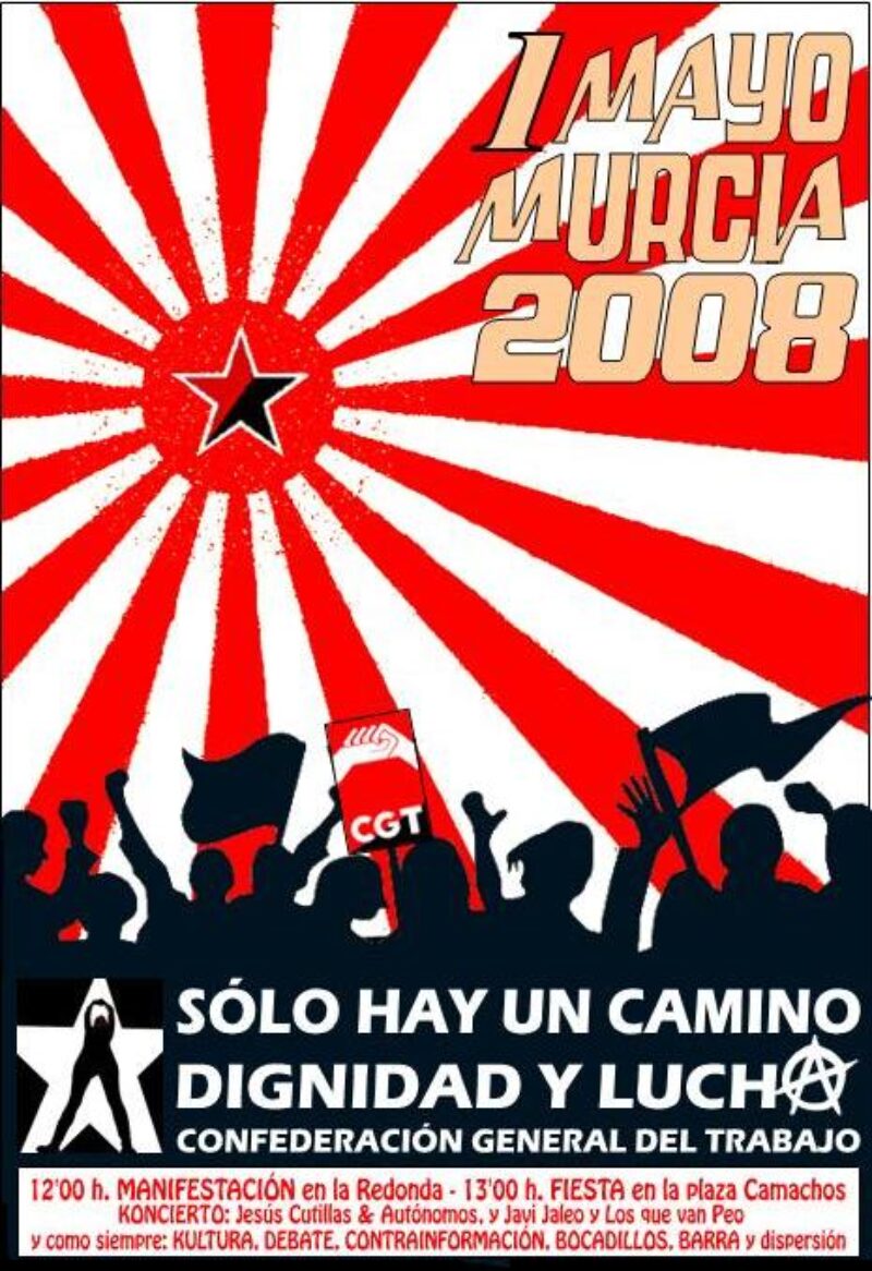 Cartel 1 mayo 2008 CGT (Murcia) - Imagen-1