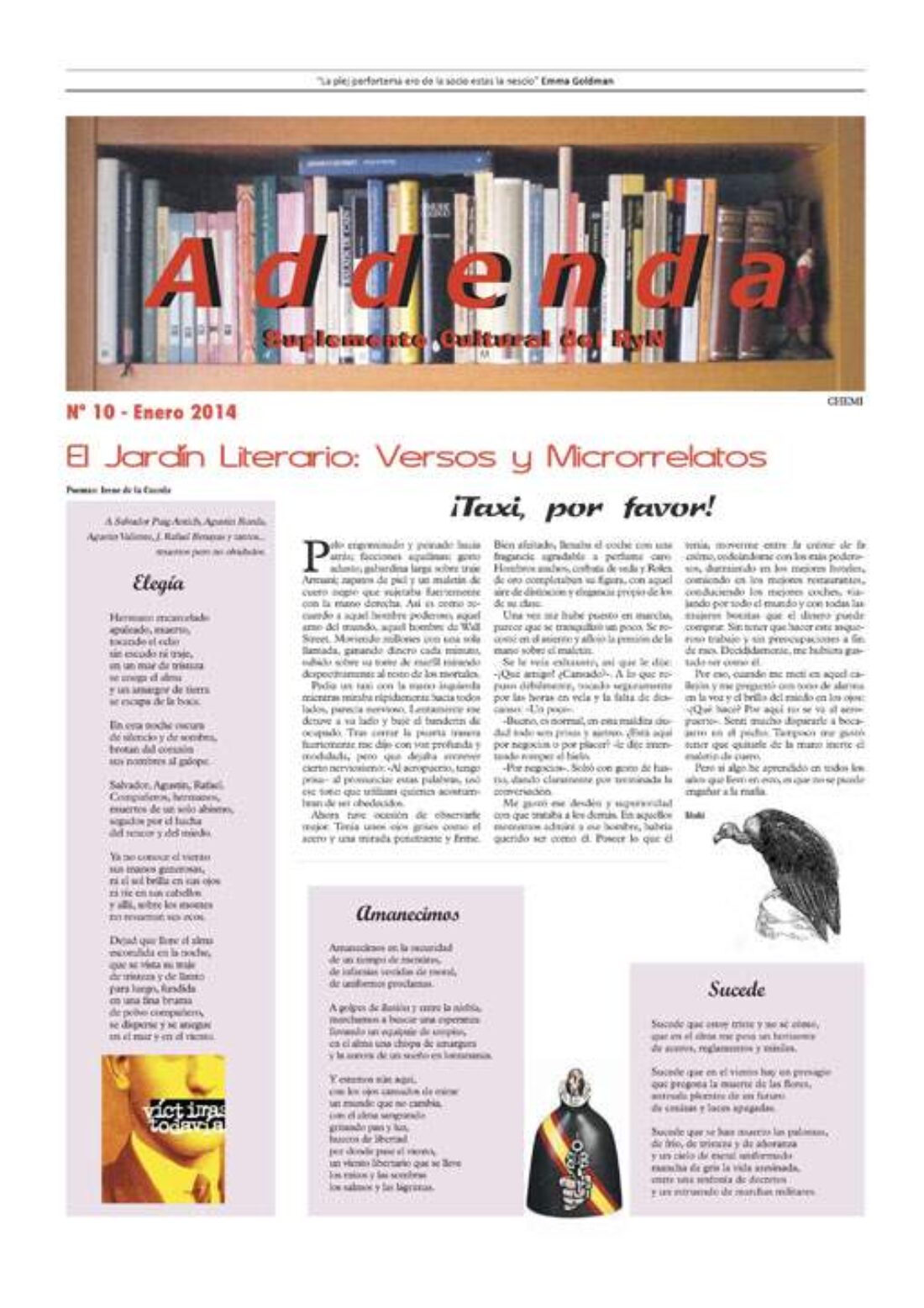 Addenda, suplemento cultural del RyN – Nº 10, enero 2014