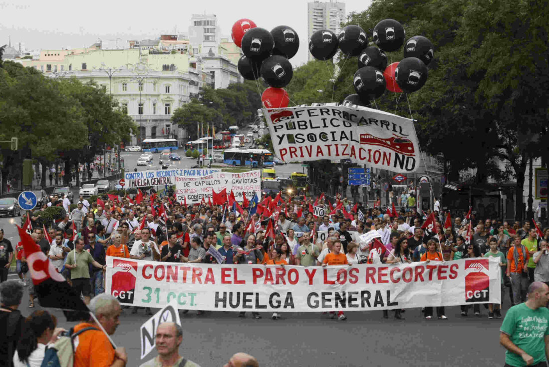 CGT llama a la población a rebelarse contra las medidas injustas y antisociales