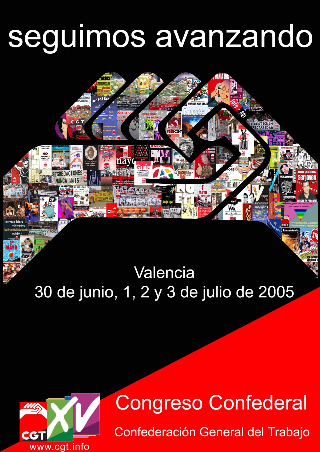 Cartel XV Congreso CGT (Valencia 2005)