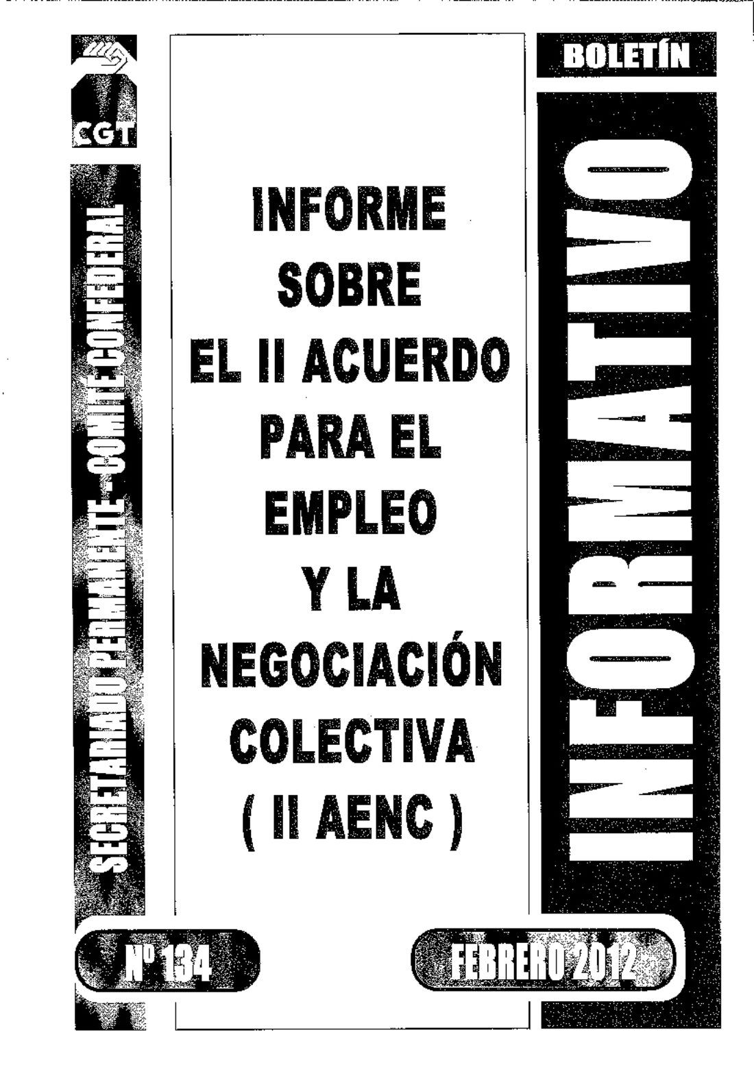 134. II Acuerdo para el Empleo y la Negociación Colectiva