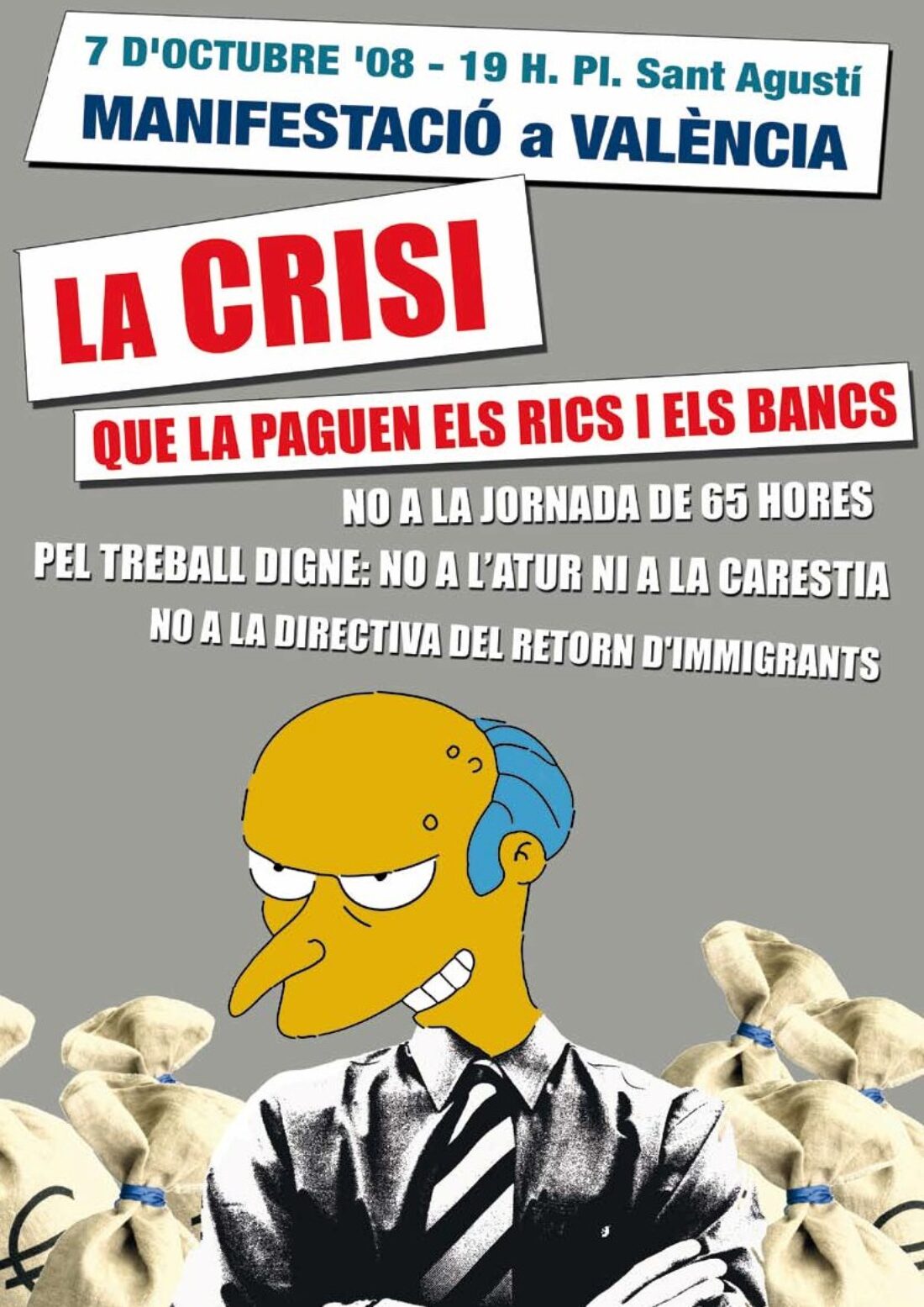 Miles de trabajadores se manifiestan contra la directiva de las 65 horas y contra los recortes de los derechos sociales y laborales.