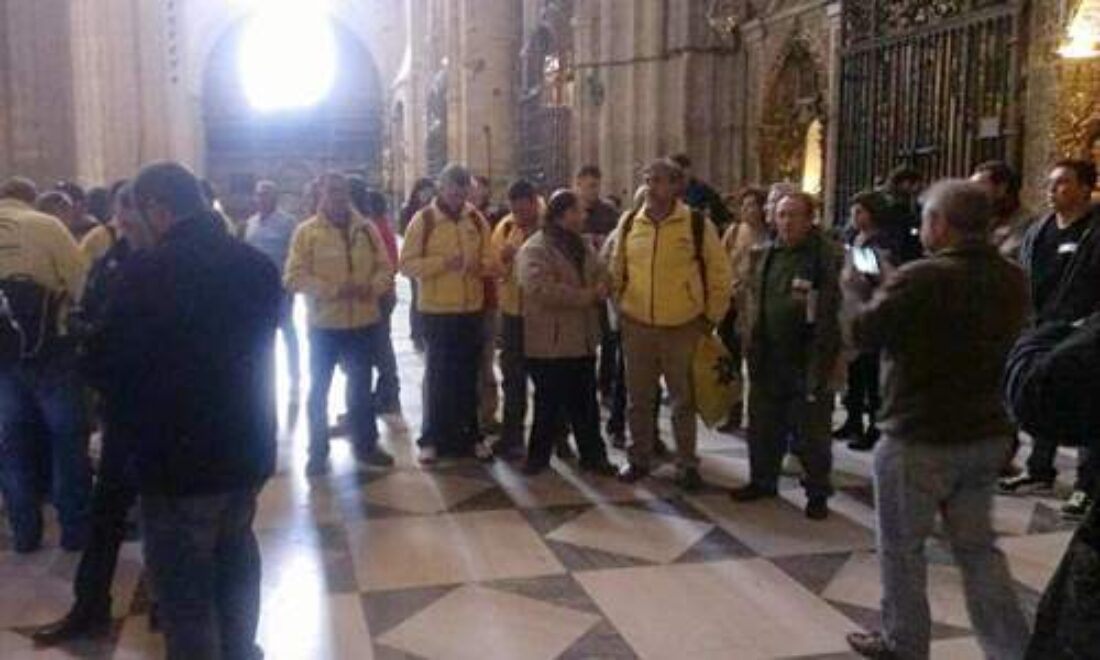 Delegados de la Agencia del Medio Ambiente y Agua de la Junta se encierran en la catedral de Sevilla