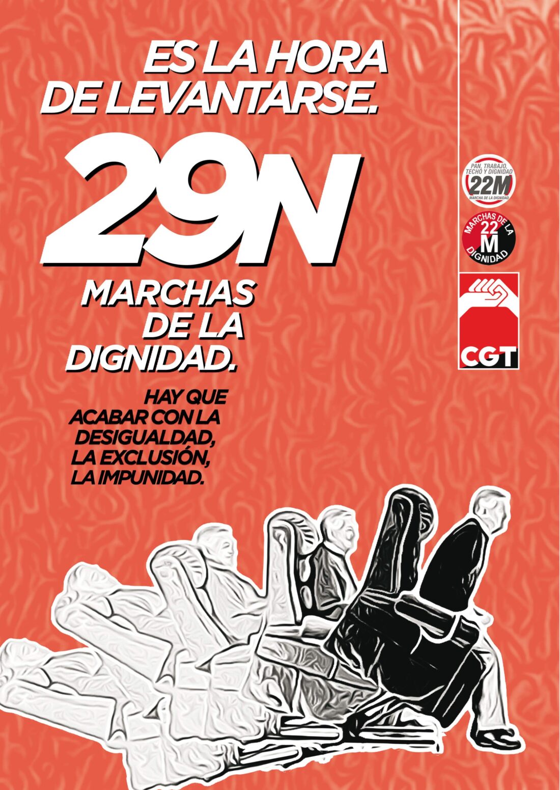 CGT llama a movilizarse junto a las Marchas de la Dignidad